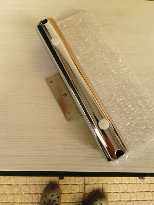 150 Pés cromados NOVOS c/ protetor antirisco embalados individualmente