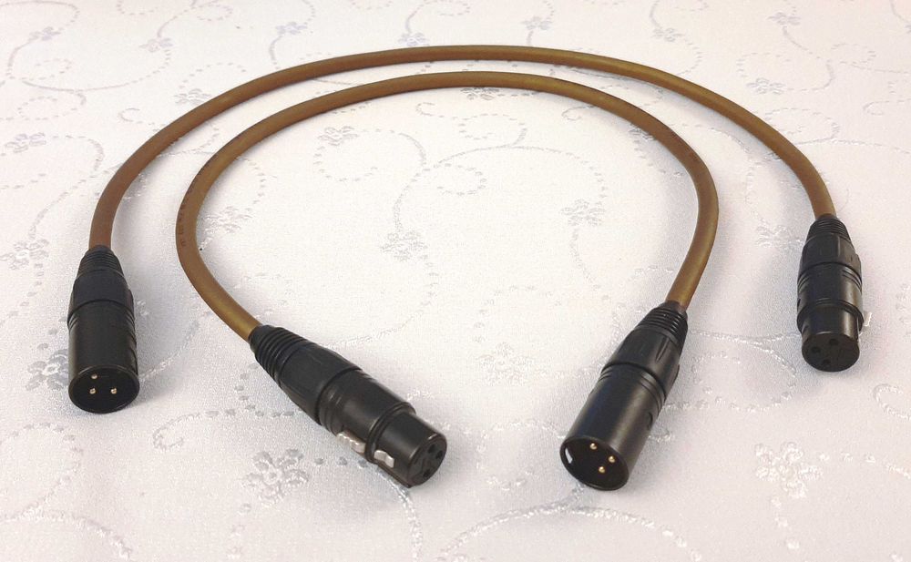 Interkonekt XLR Van den Hul M.C. Gold Hybrid 2 x 0,6 m - unikat