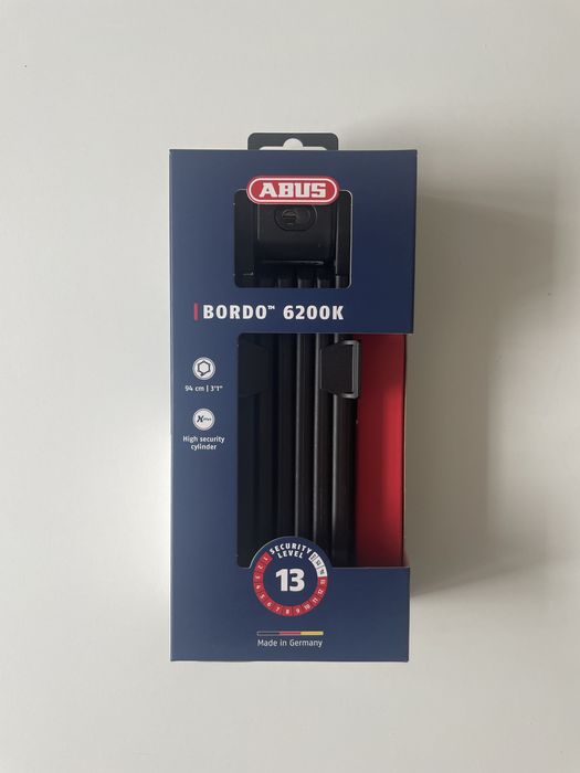 Zapięcie rowerowe ABUS Bordo 6200K/90cm