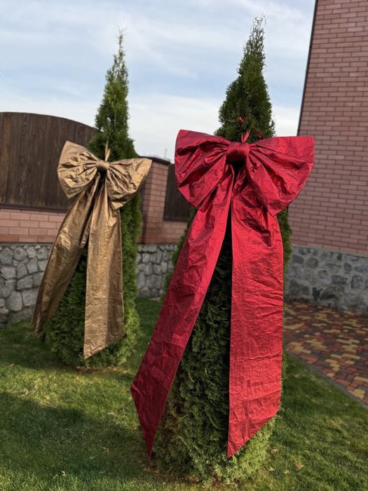 Бант для ёлки новогодний .