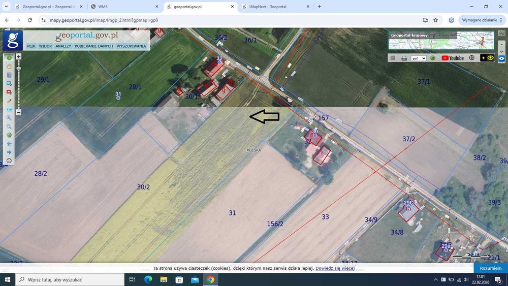 Działka budowlana, działki budowlane w Grabówko k. Kwidzyn