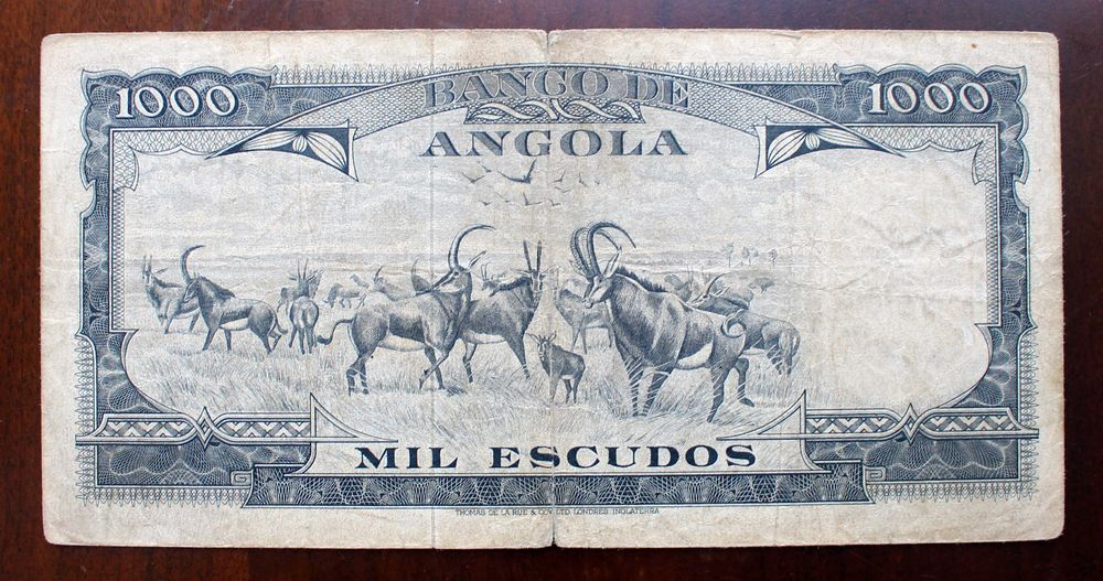 3 Notas de Escudos de Angola do Ano 1956