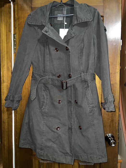 Плащ джинсовий зелений розмір 52-54