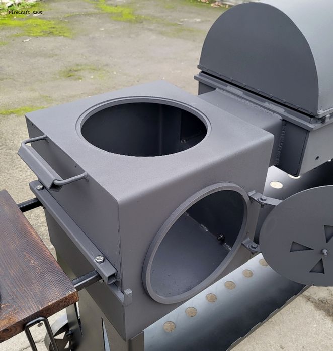 • 5мм • ХІТ ПРОДАЖУ • Мангал Барбекю Смокер с Печкой Под Казан