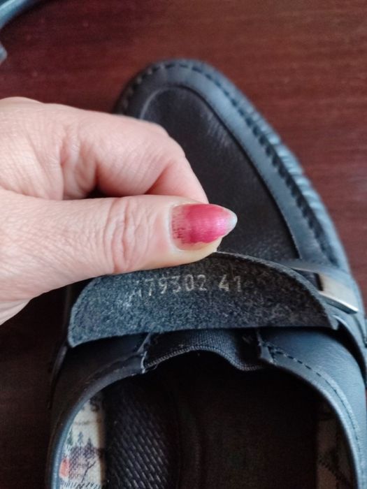 Туфли мужские, кожа.