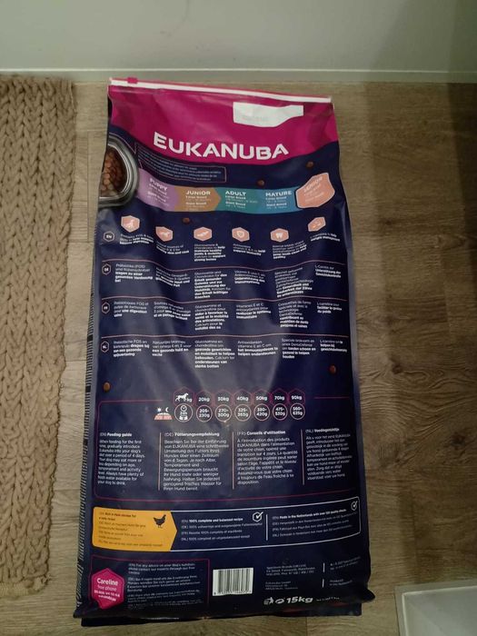 Ração Eukanuba Senior Large Breed frango 15kg