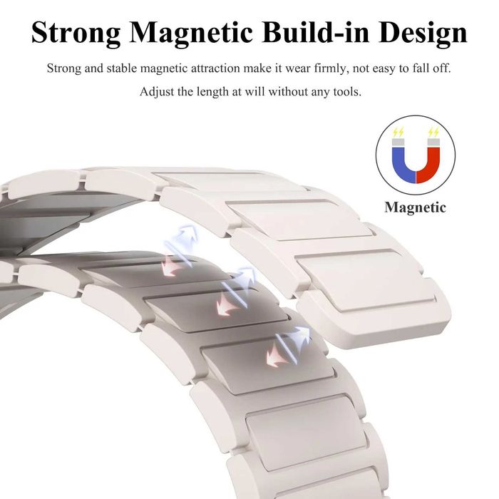 Bracelete Magnetica Samsung Galaxy Watch 5 Pro 45mm Preto