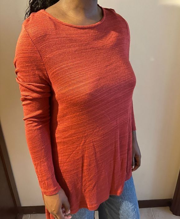 Camisola malha fina Bordeaux