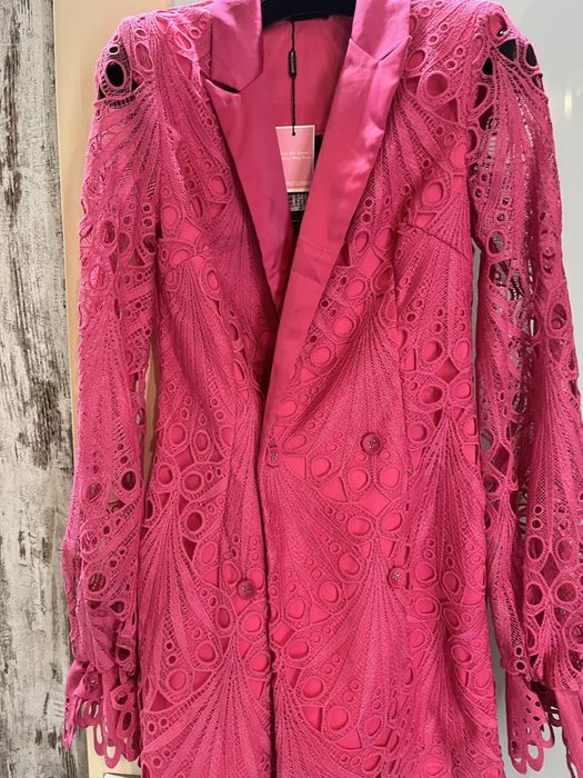 Нове плаття жакет з мкреживниси рукавати, та мереживом по всій довжині