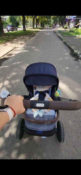 Коляска 2 в 1 Cybex Balios S Lux  Ocean Blue синій