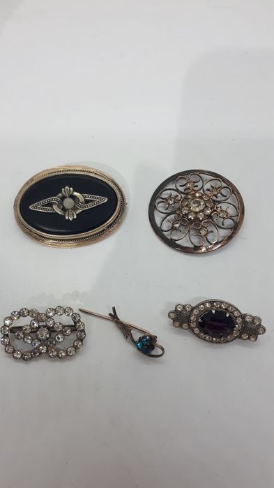 Брошь серебро 875пр.