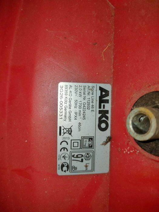 Снегоуборщик Электрический AL-KO SnowLine 46 E