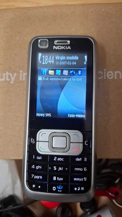 Nokia 6120c, czarno-srebrna, komplet, sprawna