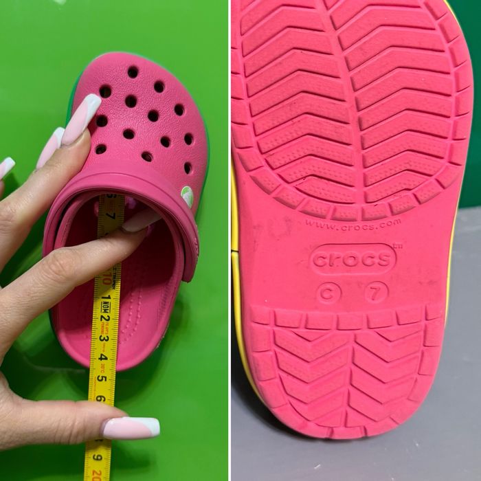 ‼️ крокси Crocs C 7 23 24 р оригінал сандалі босоніжки сандалі шузи аквашузи сланці шльопанці