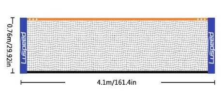Rede para desportos raquetes