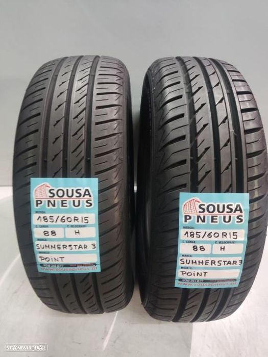 2 pneus semi novos 185-60r15  oferta dos portes