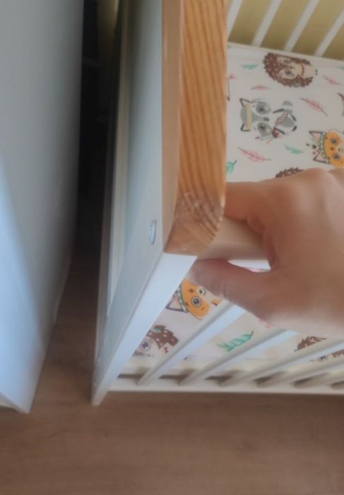 Łóżeczko ikea z materacem