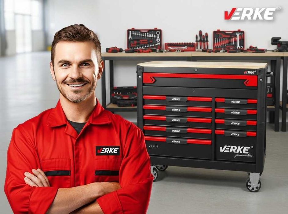 PROFESJONALNA SZAFKA Warsztatowa Wózek Narzędziowy 12 Szuflad XXL