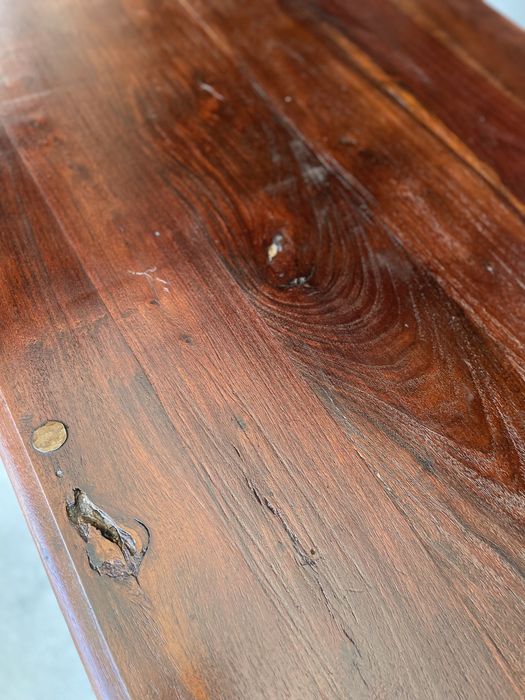 Stół kolonialny palisander drewniany indyjski stary vintage retro