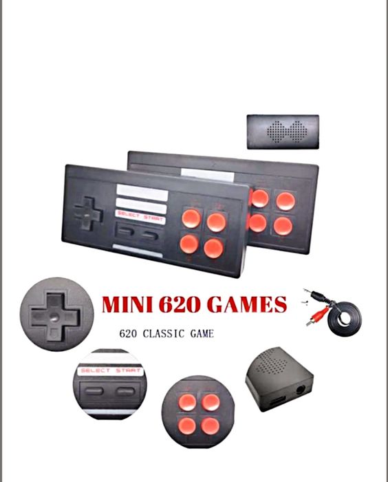 Приставка на 620 игр Extreme Mini Game Box с джойстиками