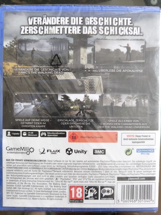 Ps5 The Walking Dead Destines możliwa zamiana