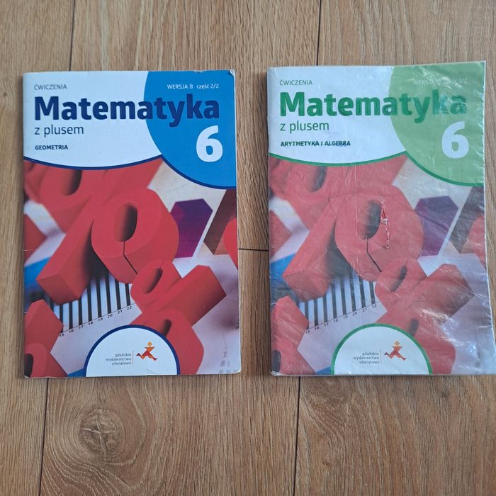 Zeszyt ćwiczeń, ćwiczenia do matematyki, Gwo,klasa 6 wersja B,2 części