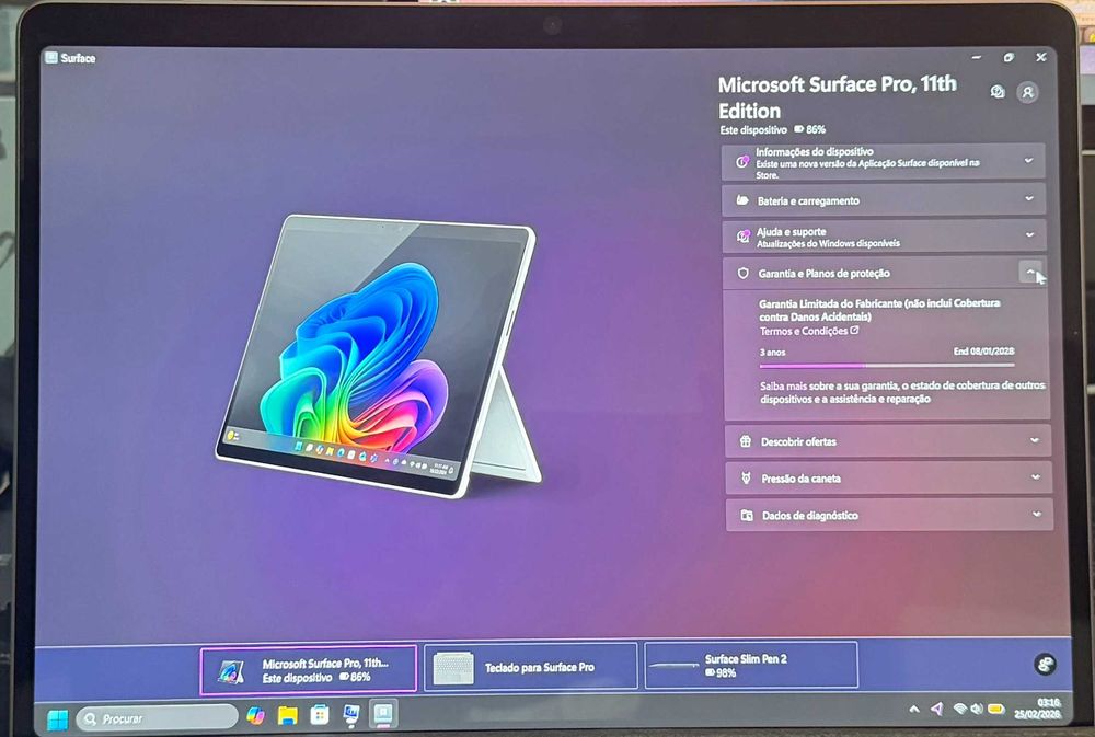 Microsoft Surface Pro 11 (11ª edição Copilot+ PC) com Teclado + PEN