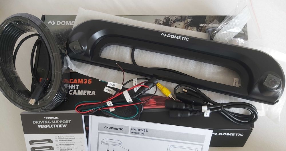 Podwójna Kamera Dometic TwinNav CAM35 brake light console NOWA
