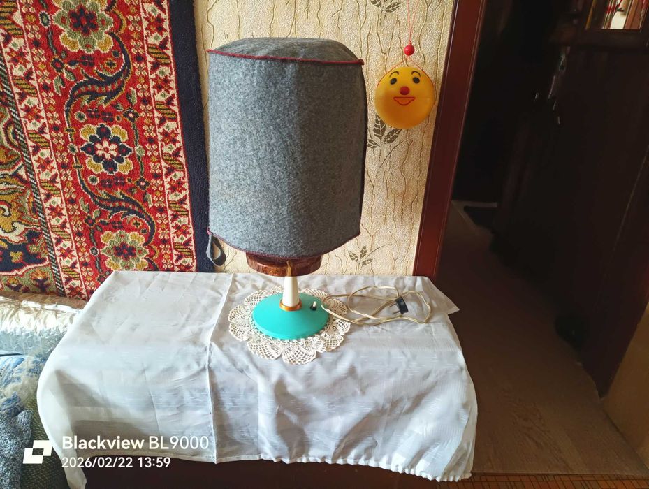 Винтажная настольная лампа - светильник Бокал времён СССР