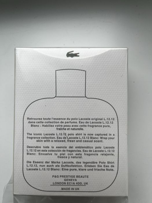 Eau de lacoste L.12.12 Blanc