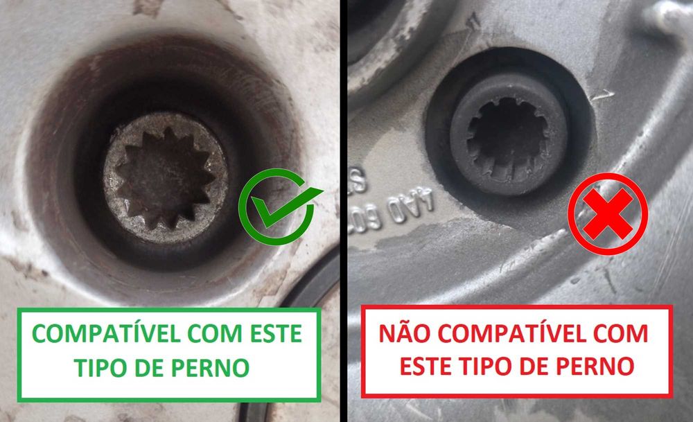 Chave Pernos Segurança Grupo VAG Volkswagen Audi Seat Skoda - Estrias