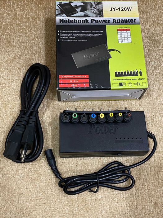 Универсальный Блок Питания,зарядное устройство 12-24В с переходниками ...