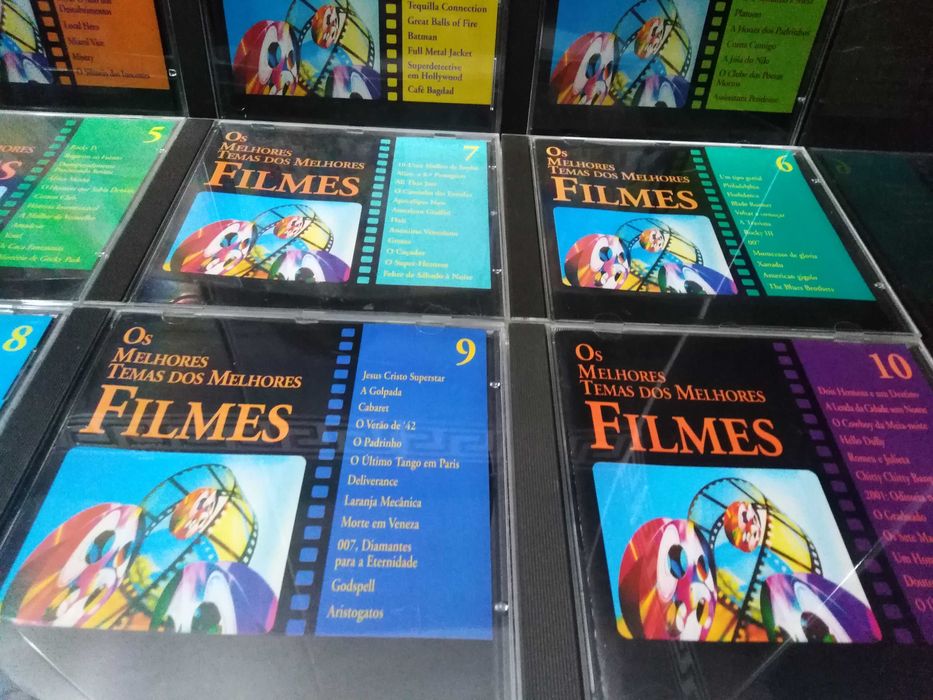 CDs da colecção "Os Melhores Temas dos Melhores Filmes" 9 Cds.