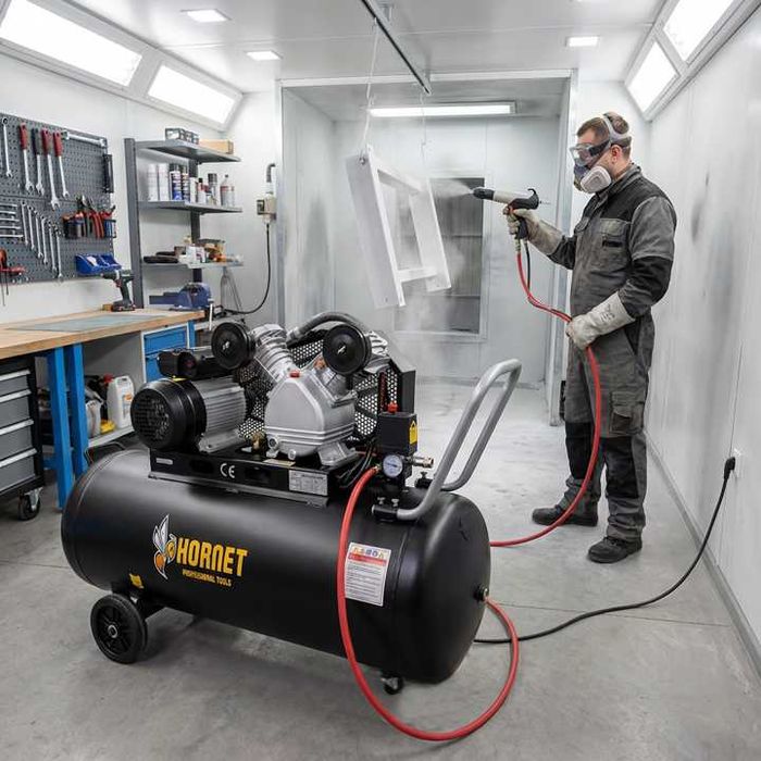 12 Bar 150l Kompresor olejowy sprężarka 4,7KM 570l/min PROMOCJA!