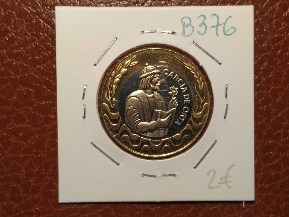 B376 moeda proof de 200 escudos de 1997 Bimetálica - Portugal