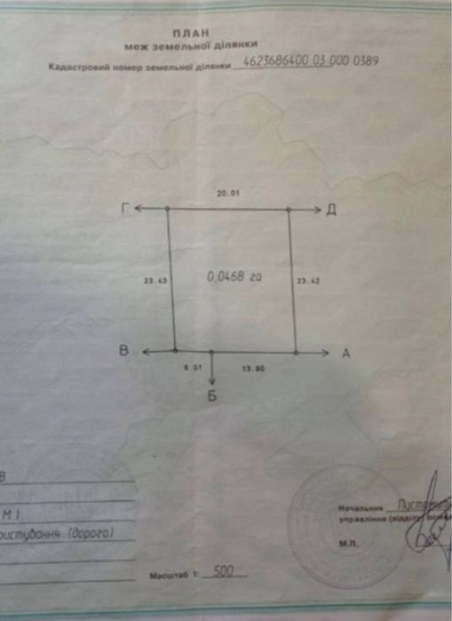 Продаж земельної ділянки  Сокільники