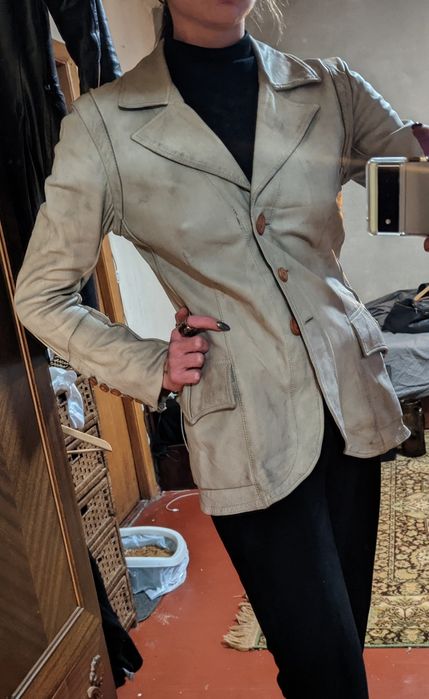 кожаный пиджак Isaac Sellam experience