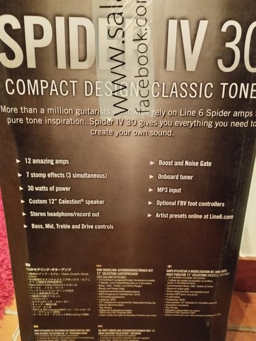 Amplificador ainda com a caixa