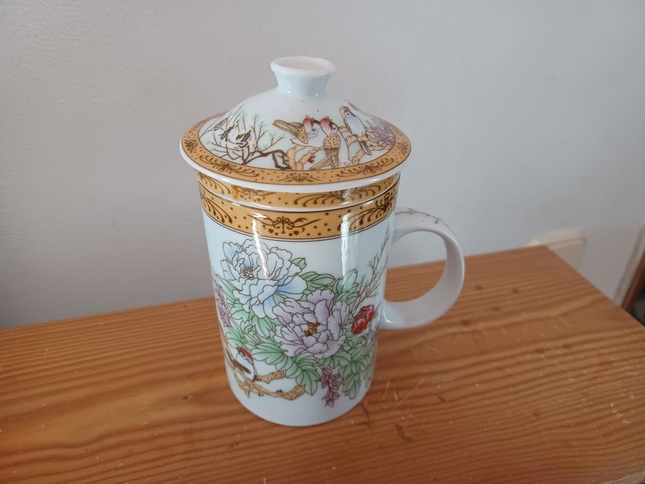 Oriental-themed tea cup set64585253688323121