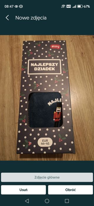 Kapcie najlepszy dziadek świąteczne na prezent 44-45 eloy rossman
