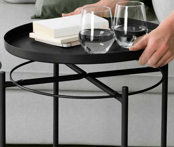 Mesa de apoio/ tabuleiro preto