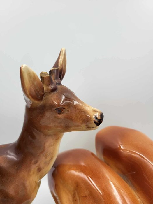 2 sztuki sarny,figurki,Royal Dux,cena za 2 sztuki