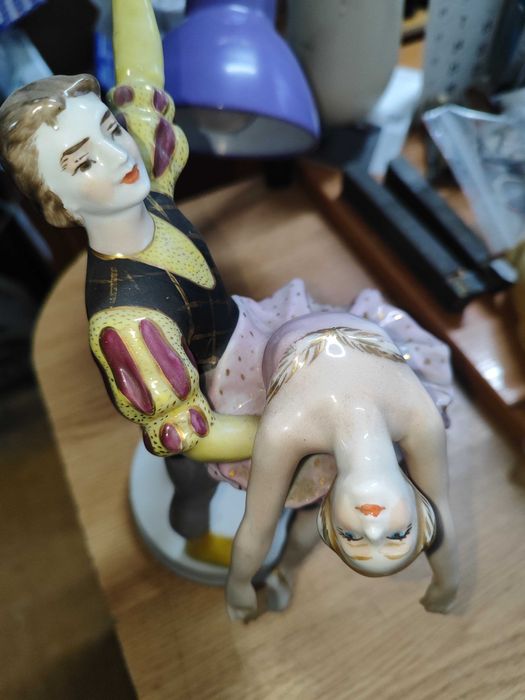 Статуэтка балет "Адажио" фарфор (порцеляна) ЕКХЗ, СССР