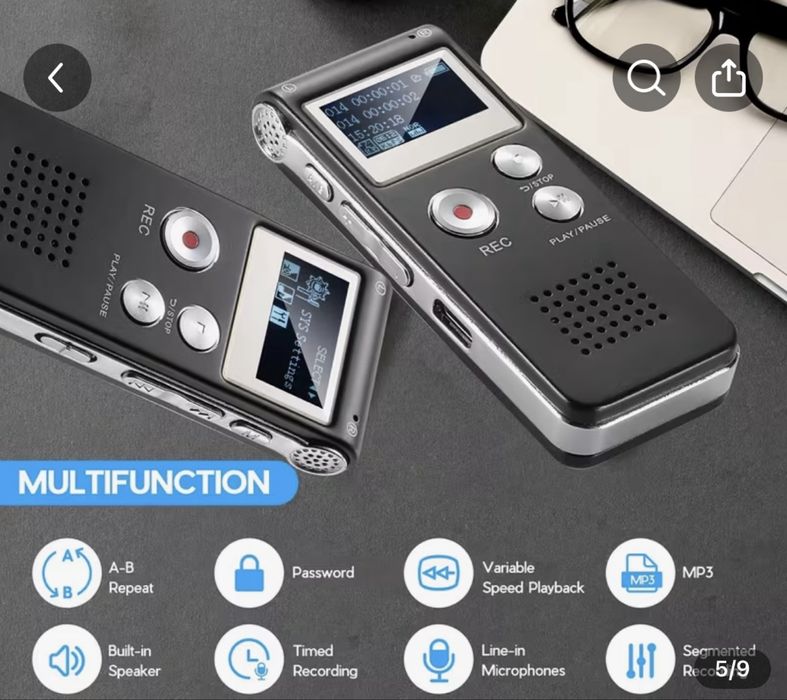 Dyktafon cygrowy pamiec 8gb