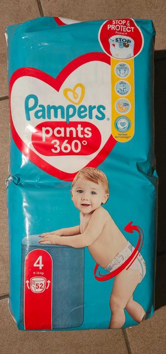 Pampers Pants rozmiar 4, 4x52 szt! NOOWE!