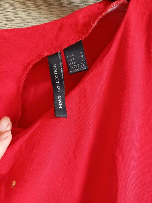 Пляжная туника платье красное Mango M