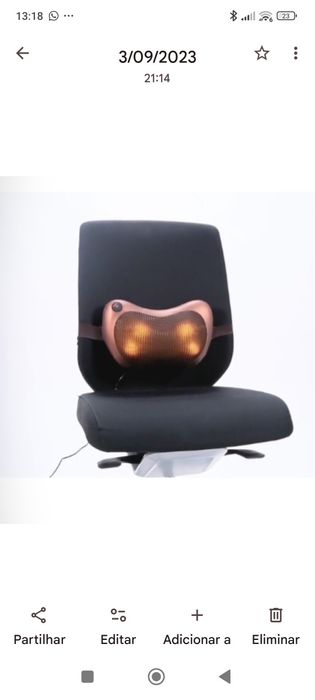 Promoçao! Almofada de massagem com infravermelhos, função de calor e m