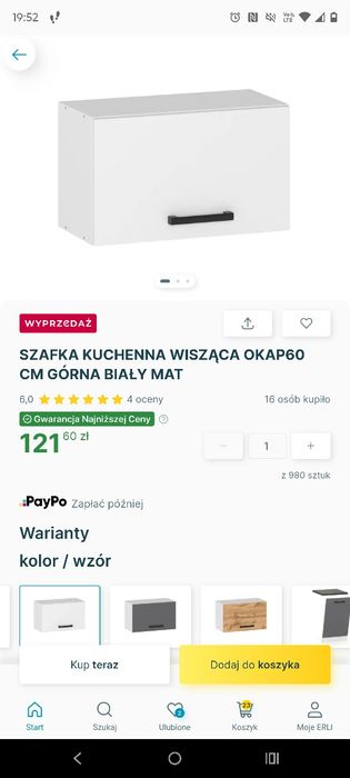 Szafka okapowa 60cm