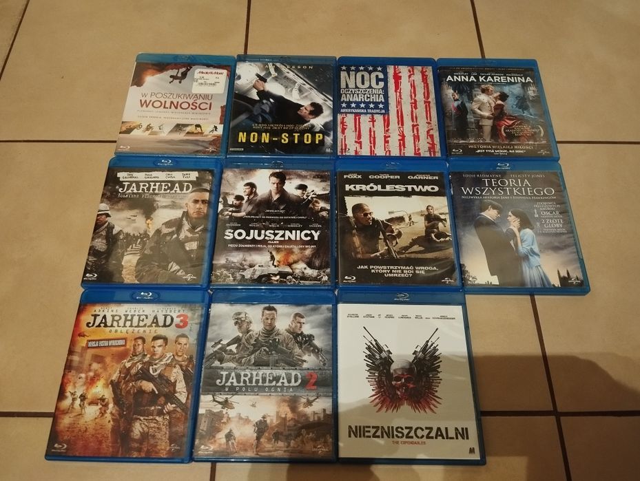 Zestaw 11x filmy blu-ray