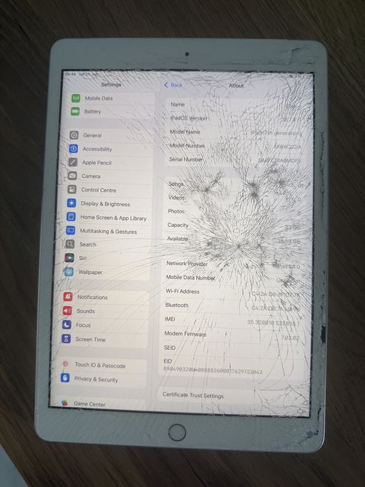 Ipad 7 gen 32gb Cellular